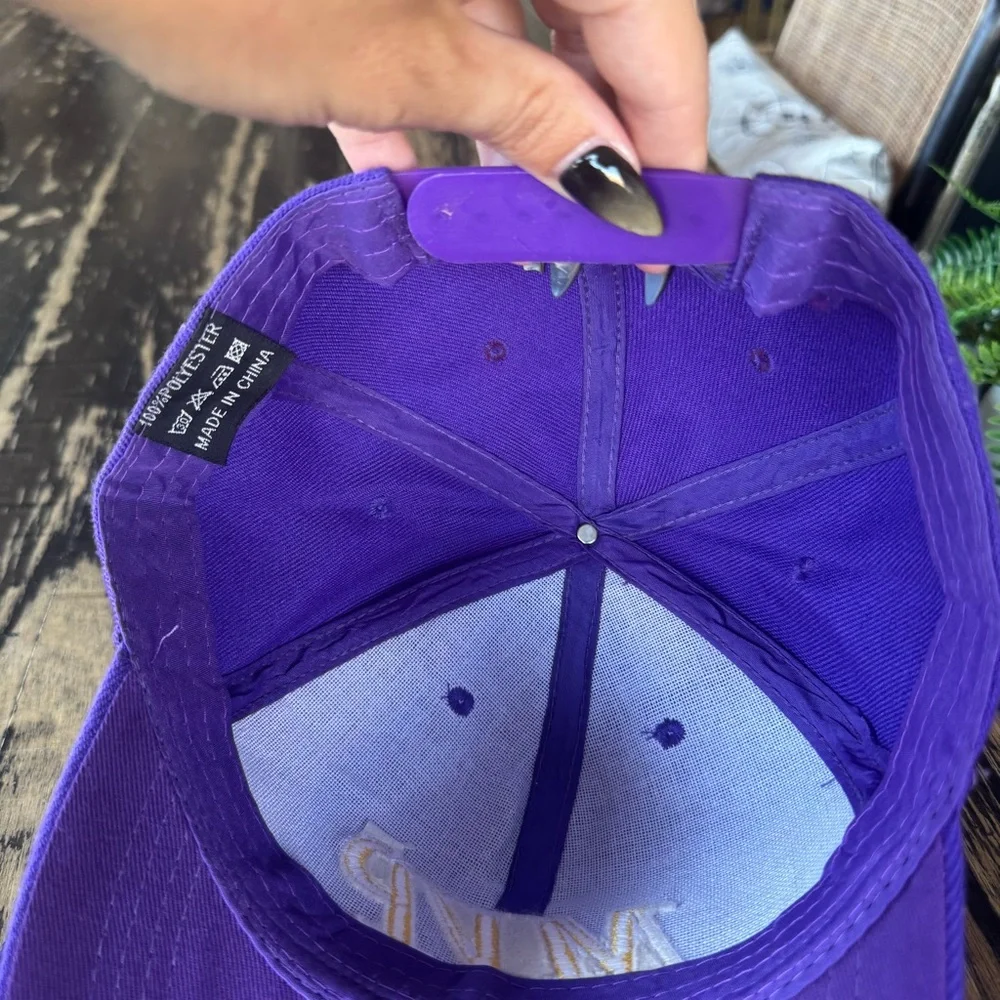 💫 Custom – Purple & Yellow “MVP” Hat 💜💛